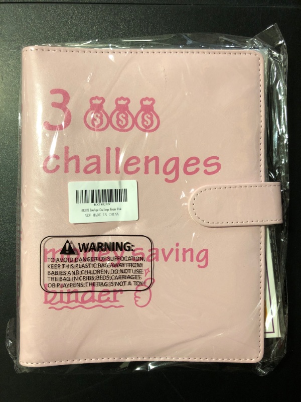Photo 1 of 100 envelopes Money Saving Challenge, $5,050 Budget Binder with Cash envelopes, Number Pouches, Savings Binder - Pink