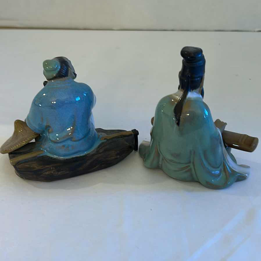 Photo 2 of 2-PORCELAIN CHINESE COLLECTIBLE FIGURES