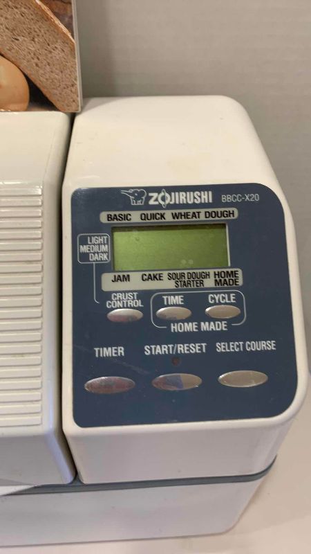 Photo 2 of ZOJIRUSHI HOME BAKERY SUPREME MODEL BBCC-X20 2LB