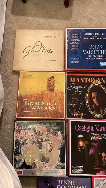 Photo 4 of 11-VINTAGE BOXED RECORD SETS: GLEN MILLER, BENNY GOODMAN, MANTOVANI