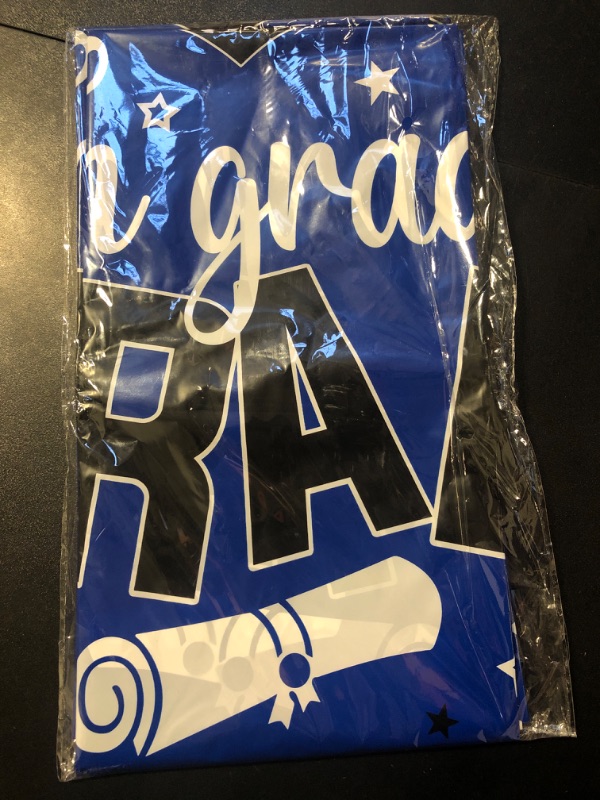 Photo 1 of 8th Grade Graduation Banner - Blue, Black, White