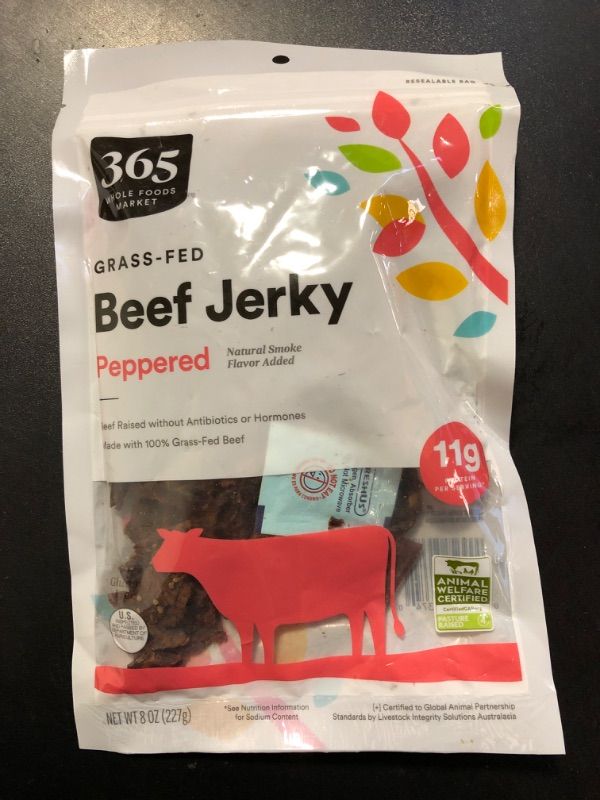 Photo 2 of 365 by Whole Foods Market, Peppered Family Size Beef Jerky, 8 Ounce