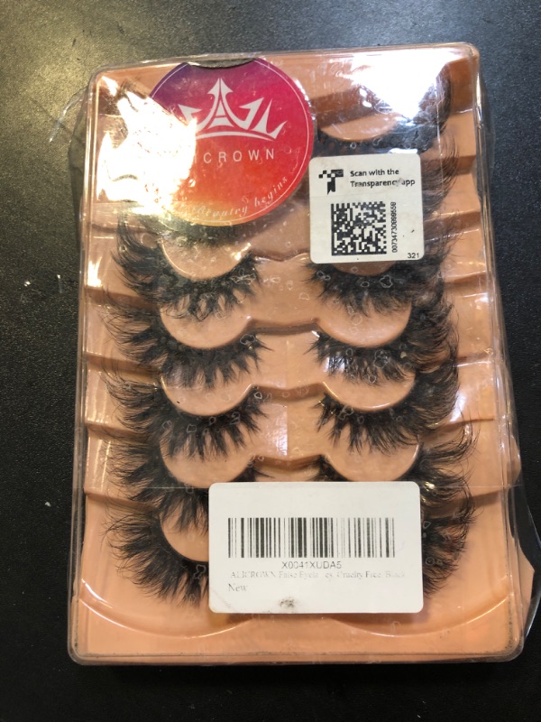 Photo 2 of ALICROWN False Eyelashes, 7 Pairs Fluffy Cat Eye, Wispy Strip False Lashes, Mink Lashes, Long Volume, Fake Eyelashes, Cruelty Free, Black