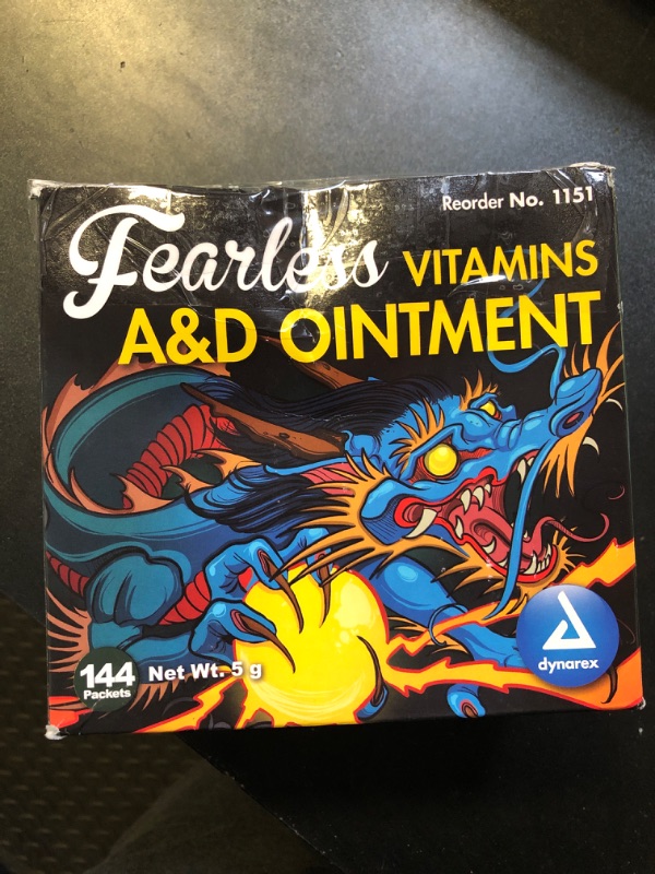 Photo 2 of Dynarex Vitamins A&D Ointment Without Lanolin - Vitamin A and D Ointment Protectant For Minor Cuts, Burns, Diaper Rash & Dry Skin - 1 Box - 144 Packets/Box - 5g Packets (Packaging May Differ)