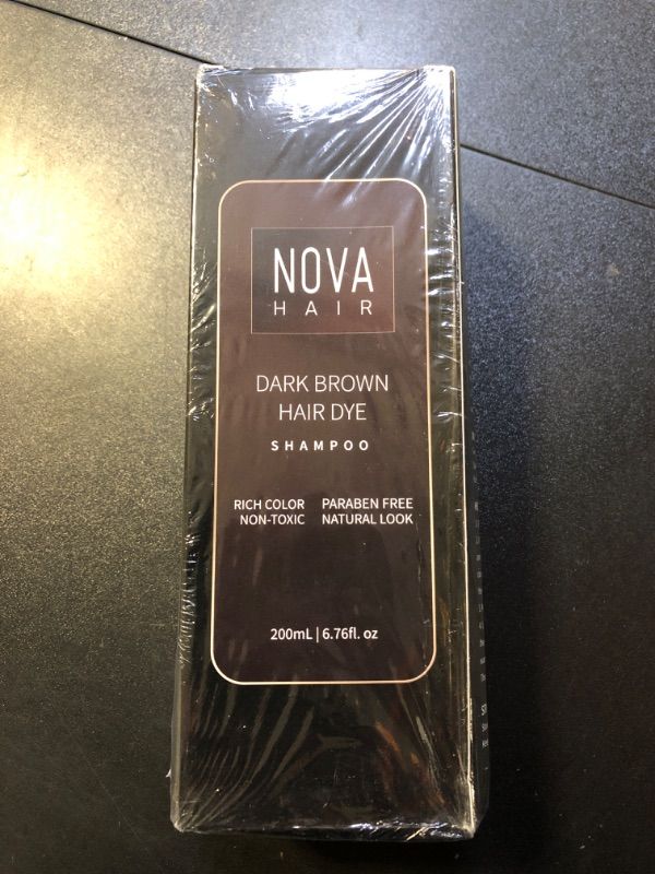 Photo 2 of QUAAM Nova Dye Shampoo,Nova Instant Dye Shampoo,Nova Instant Dye Shampoo for Men & Women (Dark Brown)