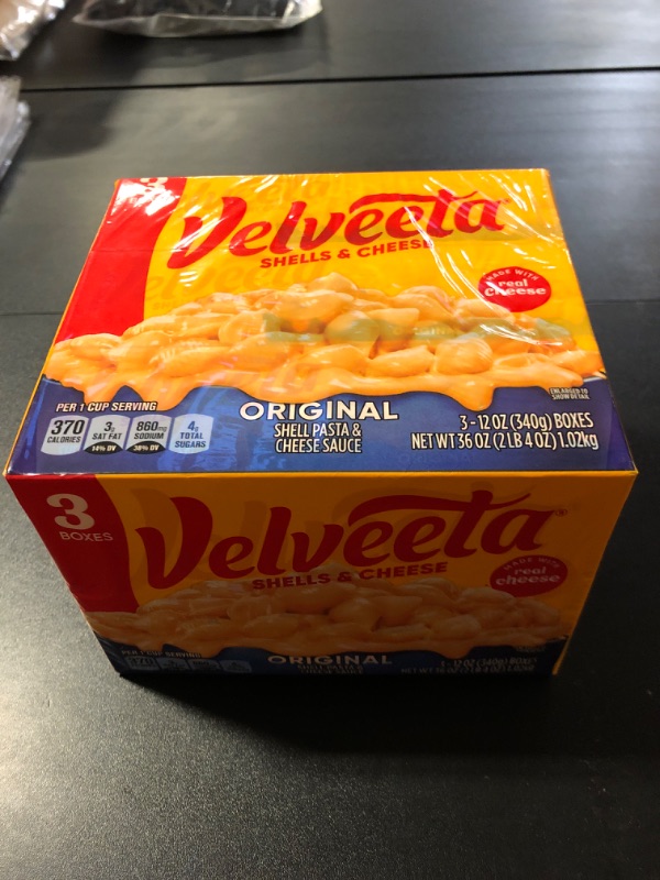 Photo 2 of Velveeta Shells and Cheese Original Shell Pasta and Cheese Sauce Meal - 3 PACK