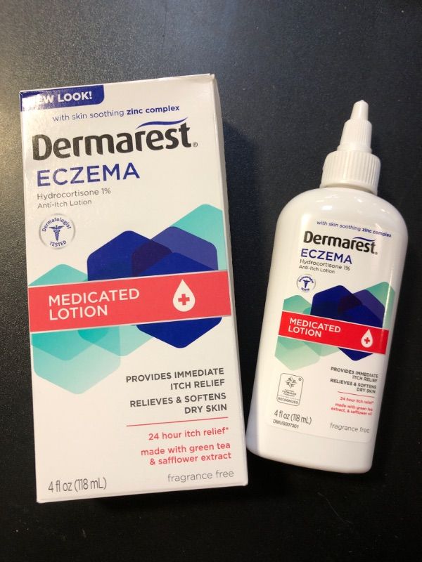 Photo 2 of Dermarest Eczema Medicated Lotion | Dermatologist Tested | 4 FL OZ 