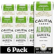 Photo 1 of 03/2025--Califia Farms - Unsweetened Almond Barista Blend Almond Milk, 32 Oz (Pack Of 6