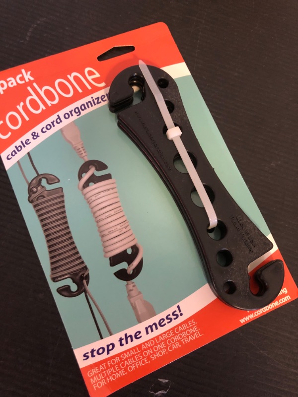 Photo 1 of Cord Bone Cord/Cable Management Kit - Effortless Cable Management - Perfect for Home, Office, Gaming, Travel, Compact, Compatible with all Types of Cables Including Computer Cords,Phone Chargers