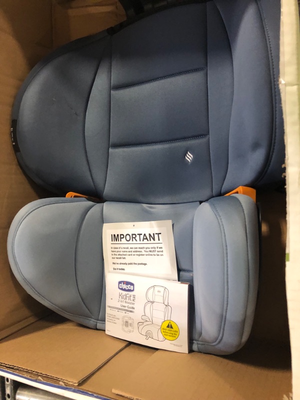 Photo 2 of Chicco KidFit® ClearTex® Plus 2-in-1 Belt-Positioning Booster Car Seat, Backless and High Back Booster Seat, for Children aged 4 years and up and 40-100 lbs. | Reef/Navy