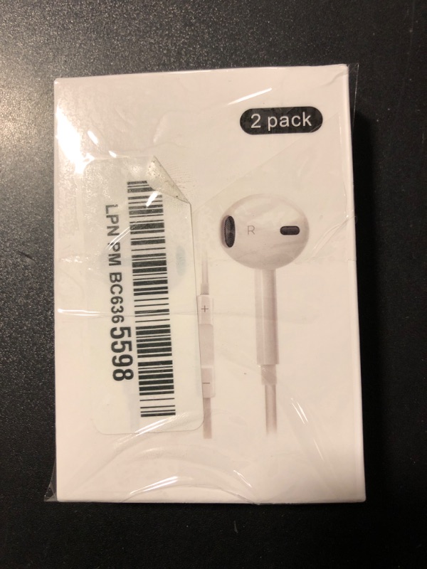 Photo 2 of 2 Pack - Generic Lighting Headphones - White