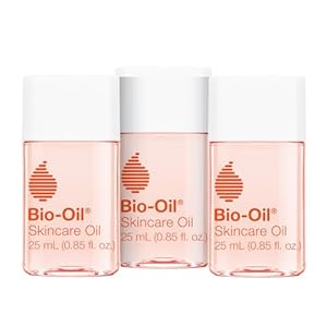 Photo 1 of Bio-Oil Skincare Body Oil Serum for Scars and Stretch Marks, Body and Face Moisturizer, Dermatologist Recommended, Non-Comedogenic, Travel Size, For All Skin Types, Vitamin A, E - 1 fl oz each - 3 Pack