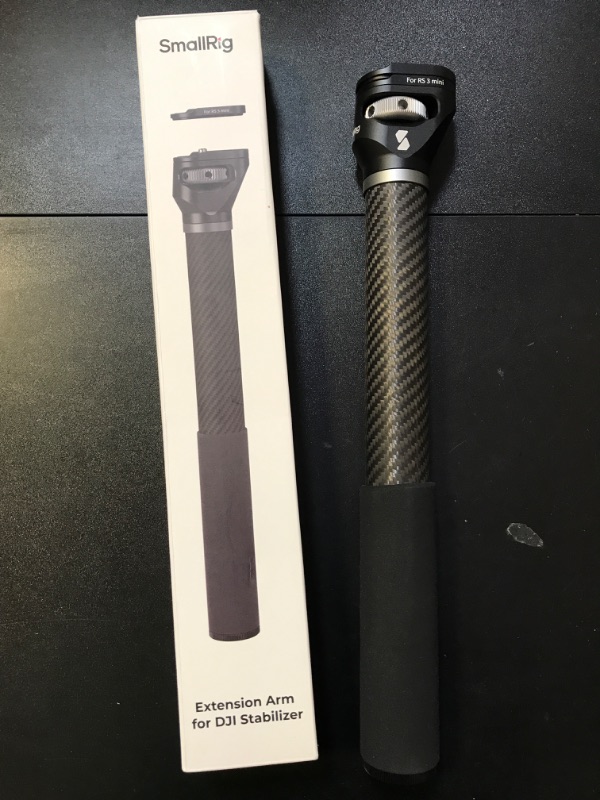 Photo 1 of SmallRig Gimbal Extension Pole, 15" / 37cm Carbon Fiber Stabilizer Extension Arm with Anti-Deflection Baffle and 1/4-20" Screw for DJI RS 4 / RS 4 Pro/RS 3 / RS 3 Pro/RS 3 Mini/RS 2-4378