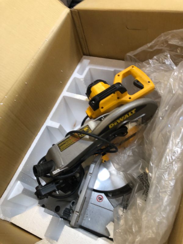 Photo 1 of DEWALT Double Bevel Sliding Miter Saw, 12-inch, Compound (DWS780)