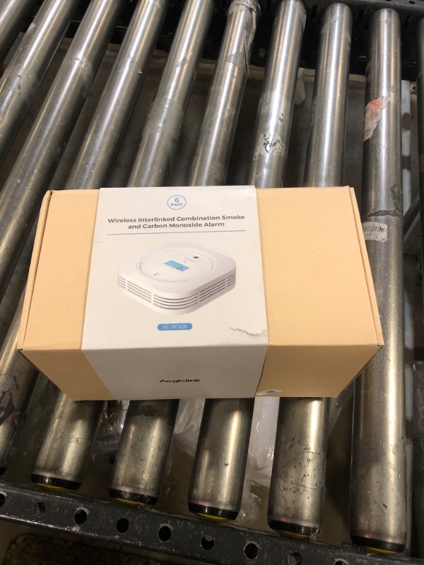 Photo 1 of AEGISLINK Interlinked Smoke Carbon Monoxide Detector Combo, Smoke and CO Detector Battery Powered, Wireless Interconnected Smoke and CO Alarm, Digital Display