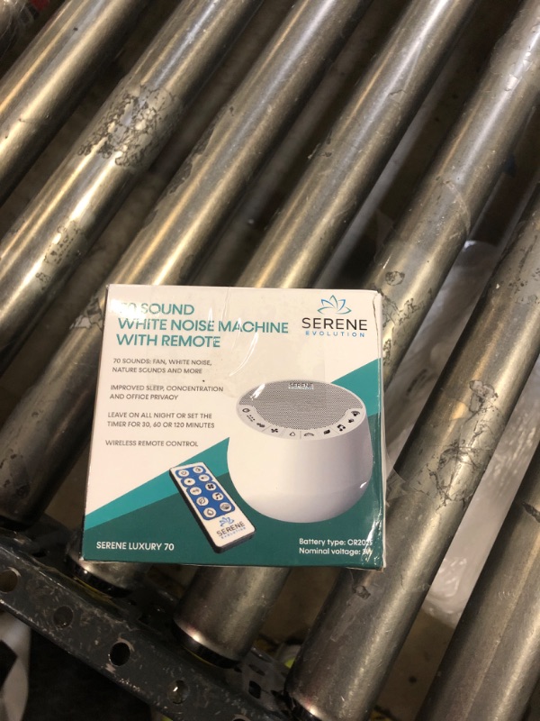 Photo 1 of Serene Evolution White Noise Sound Machine with Remote Control - 70 Sound Options for Sleeping Adults and Babies - White Noise Machine for Office Privacy, Noise Canceling with Ocean and Rain Sounds