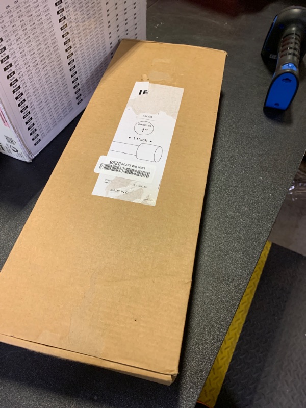 Photo 1 of IFELS Heavy Duty Curtain Rods for Windows 66 to 120 Inch, 1 Inch Gold Curtain Rods for Outdoor, Farmhouse, Bedroom, Kitchen, Living Room, Adjustable Easy Install Curtain Rods (A2,Gold,30"-120")