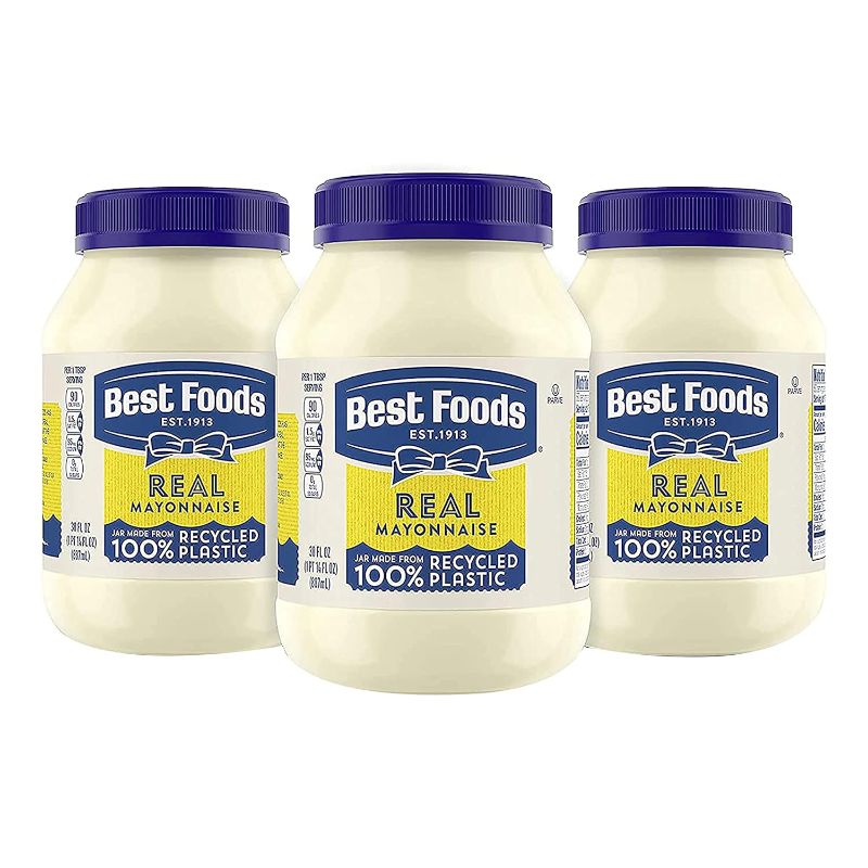 Photo 1 of Best Foods Mayonnaise For a Creamy Condiment for Sandwiches and Simple Meals Real Mayo Gluten Free, Made With 100% Cage-Free Eggs 30 Fl Oz (Pack of 3)
EXP NOV 2024