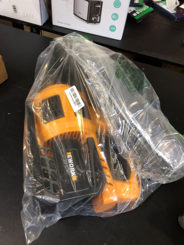 Photo 1 of EWORK Cordless Leaf Blower - 21V Electric Leaf Blower Cordless with (2) 3.0Ah Battery and Fast Charger 400CFM Variable Speed & Turbo Mode - Battery Powered Leaf Blowers for Lawn Care and Patio