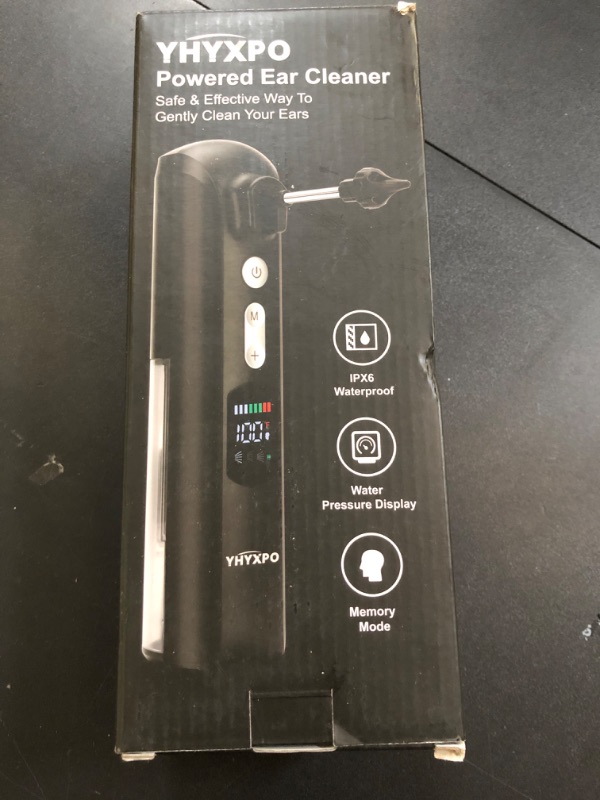Photo 1 of Electric Ear Wax Removal Kit - Water Powered Ear Cleaner with Smart Display and IPX6 Waterproof - Safe and Effective Ear Irrigation Flushing System with 8 Pressure Modes for Adults and Kids