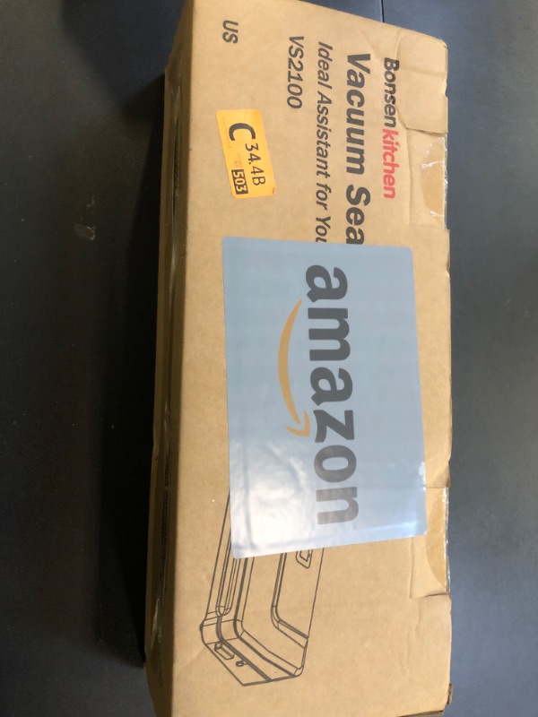 Photo 1 of Bonsenkitchen Vacuum Sealer Machine, Fast-Compact Food Sealer, Multi-Functional Food Vacuum Sealer with 5 Vacuum Bags & Accessory Hose, Technology for High-Speed Continuous Working, Silver