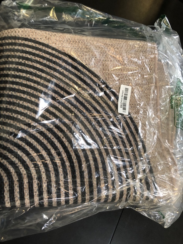 Photo 1 of Lahome Modern Rainbow Hallway Runner Rug, 2x8 Easy Jute Kitchen Runner Rugs with Rubber Backing Farmhouse Outdoor Runner Rug, Contemporary Washable Non Slip Rug Runner for Entry Bedroom