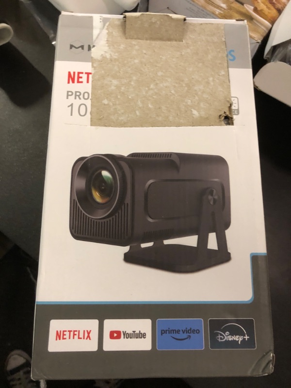 Photo 2 of [Netflix-Licensed]HY320 NTV Android 13 Smart Projector with Various Officially TV App,Voice Asssistant 5G Wifi 1080P Native/Optical Resolution 320ANSI Movie Portable Projector for Home Theater/Outdoor