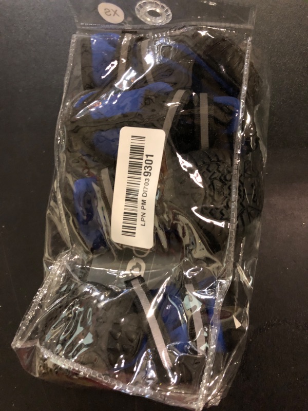 View 2 of Dog Shoes for Large Dogs Winter Snow Dog Booties with Adjustable Straps Rugged Anti-Slip Sole Paw - Sports Running Hiking Pet Dog Boots Protectors Comfortable Fit for Medium Large Dog (XS, Blue)