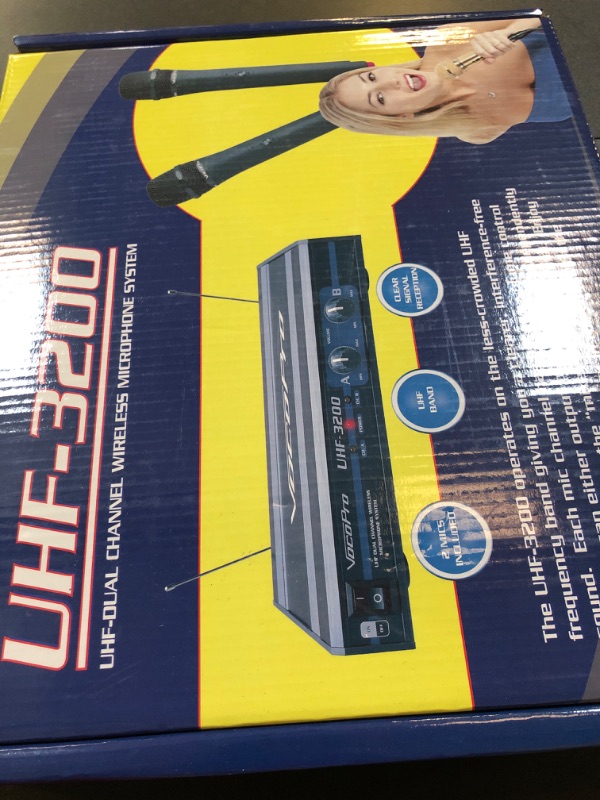 Photo 1 of VocoPro UHF-3200 UHF-Dual Channel Wireless Microphone System