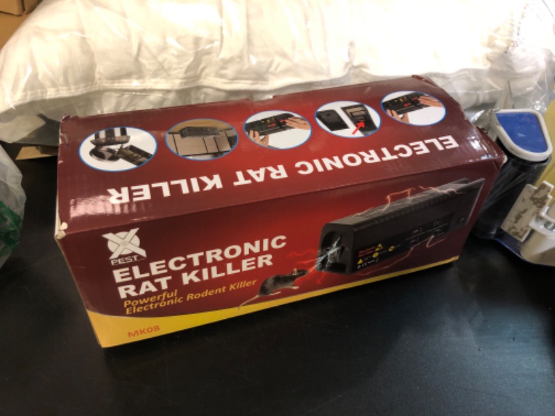 Photo 1 of X-PEST Electronic Rat Trap Mouse Zapper for Homes, Fast Kill, Reusable Electric Mouse Trap for Indoor Use, No Touch No See, Rat & Mouse Traps