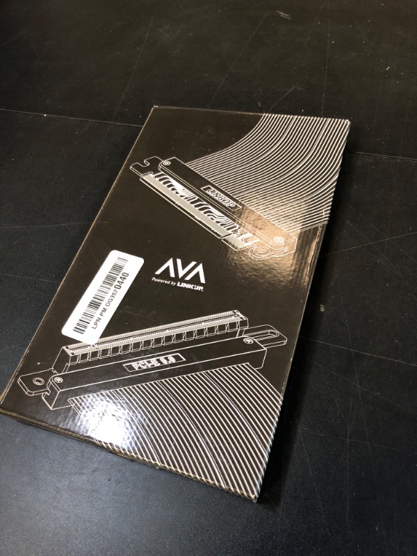 Photo 1 of LINKUP - AVA5 PCIE 5.0 Riser Cable | Future Proof for Gen 5 GPU Vertical Mount | x16 128GB/s Speed | Compatible with PCIe 4.0 & WRX80/WRX90E | Straight, Black 15cm