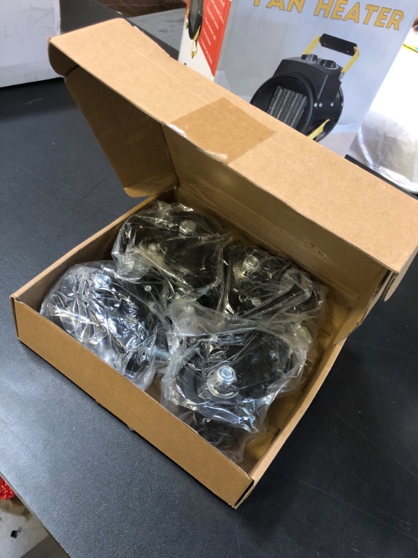 Photo 1 of Stem Caster Wheels 3 Inch Heavy Duty Threaded Stem Casters 1/2"-12 x 1 Swivel Casters Set of 4 with Dual Locking Wheel for Furniture, Carts, Workbench, Toolbox, Machine Tool, Trolley