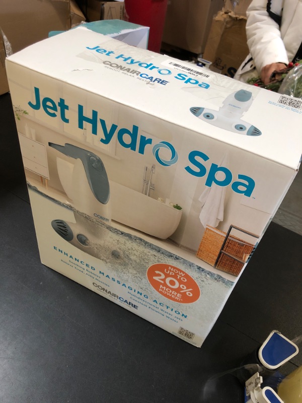Photo 1 of Conair Jet Hydro Spa - Portable Bath Spa with Dual Hydro Jets for Tub - Bath Spa Jet for Tub Creates Soothing Bubbles and/or Massage - Spa Bath for at Home Use
