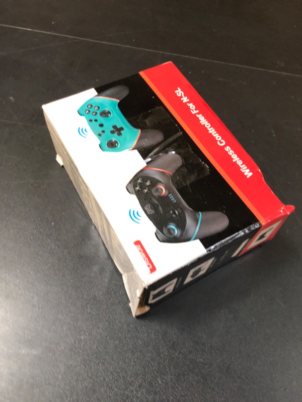 Photo 1 of Diswoe Switch Controller, Wireless Pro Controller for Switch/Switch Lite/Switch OLED, Switch Remote Gamepad with Joystick, Adjustable Turbo Vibration with Programmable Function - Black