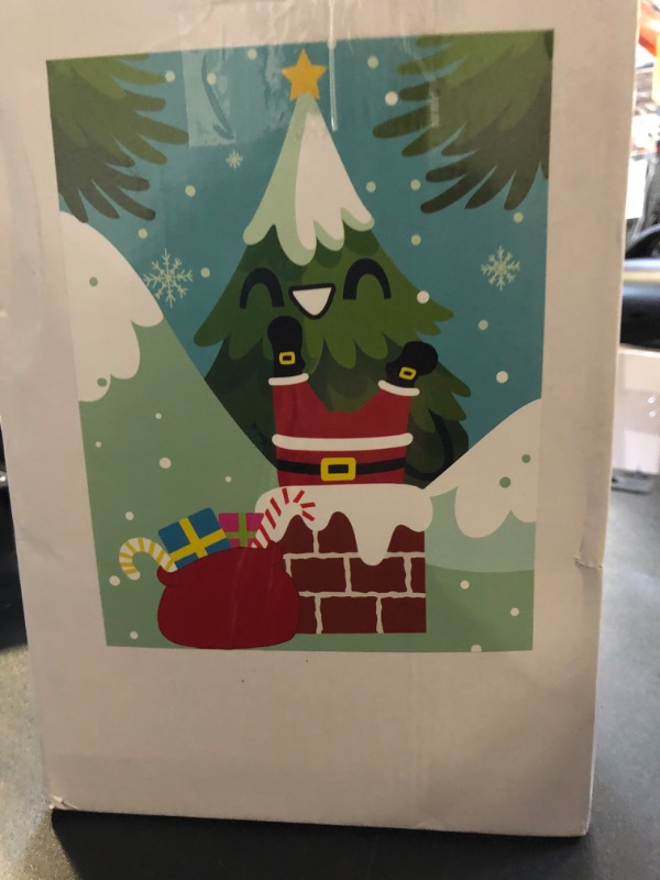 Photo 1 of OurWarm 5 FT Christmas Inflatable Outdoor Decoration, Climbing Animated Inflatable Santa with Built-in LEDs, Blow Up Christmas Decorations Outdoor Christmas Inflatables for Lawn Garden Holiday Decor