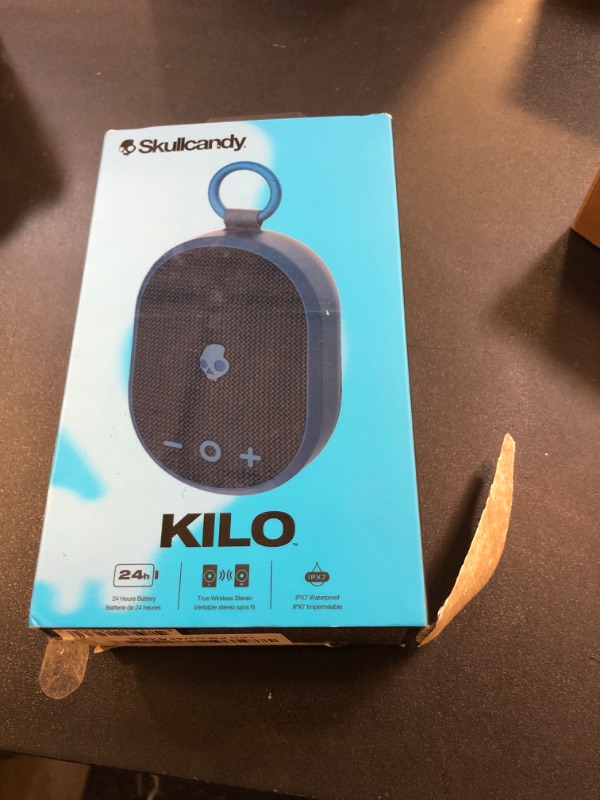 Photo 1 of Skullcandy Kilo Wireless Bluetooth Speaker - IPX7 Waterproof Mini Bluetooth Speaker with 24 Hour Battery, Downward Firing Passive Radiator, and True Wireless Pairing - Perfect for Outdoor