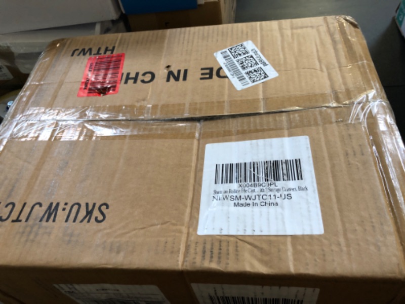 Photo 1 of Sbanmao 3 Drawer Mobile File Cabinet for Home Office, Rolling Filing Cabinet on Lockable Wheels, Hanging File Folders Organizer, Utility Cart Storage and Organizer, Printer Stand, Black