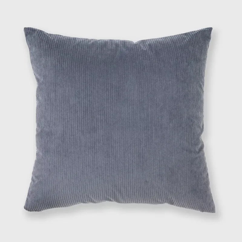 Photo 1 of 18"x18" Solid Ribbed Textured Square Throw Pillow - freshmint