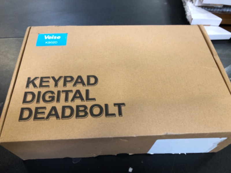 Photo 1 of Veise Fingerprint Door Lock Set, Keyless Entry Door Lock, Front Door Handle Set, Electronic Keypad Deadbolt with Lever Handle, 2 Keys, Auto Lock, Code Door Lock, Easy to Install, Oil Rubbed Bronze