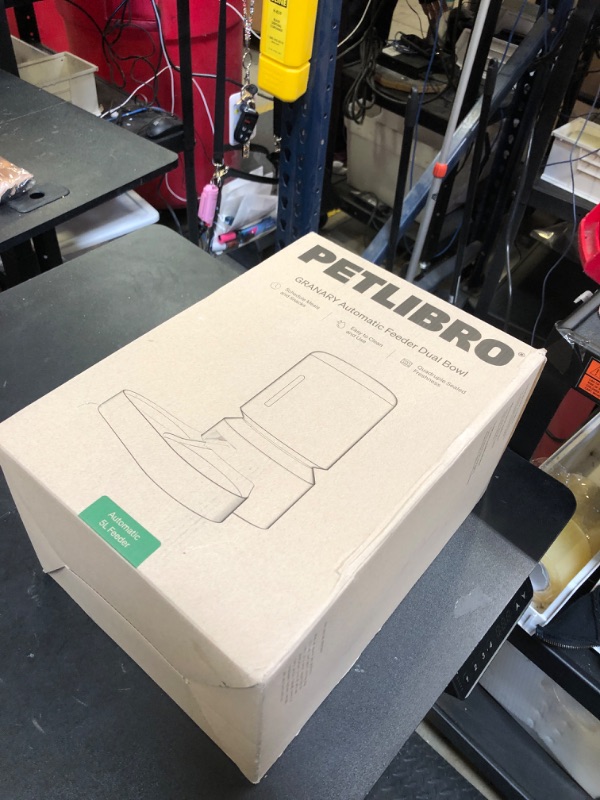 Photo 1 of PETLIBRO Automatic Cat Food Dispenser for Two Cats 5L Auto Cat Feeder Dry Food Dispenser with Splitter & 2 Stainless Bowls, 10s Meal Call and Timer Setting 50 Portions 6 Meals Per Day for Cat and Dog