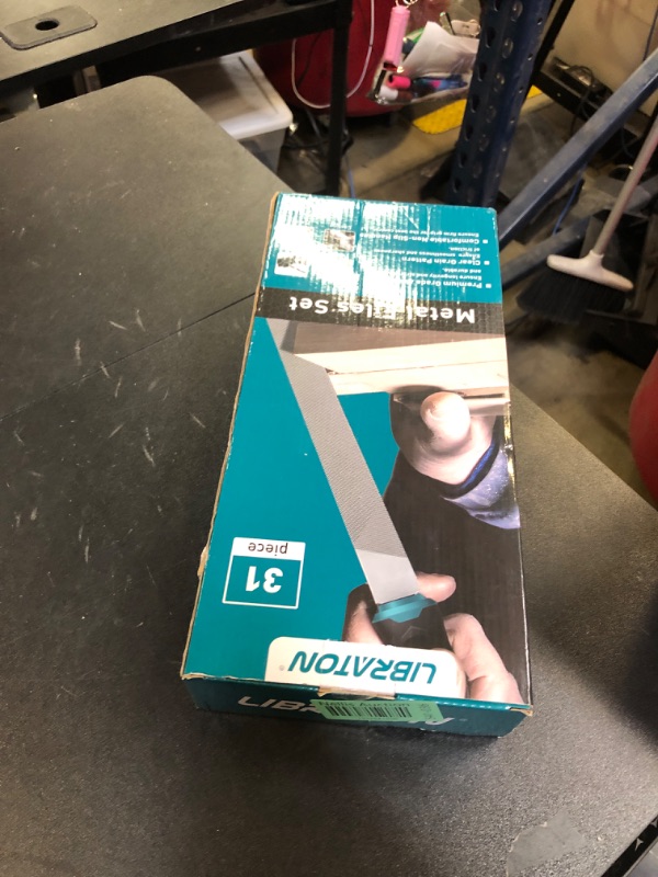 Photo 1 of Libraton 31PCs Metal File Set, Metal Files, Metal Files for Steel, 12 Needle Files with Case, Riffler File, 12 Sandpapers, Steel Brush, File Sets for Wood and Metal, for Metalworking & Woodworking