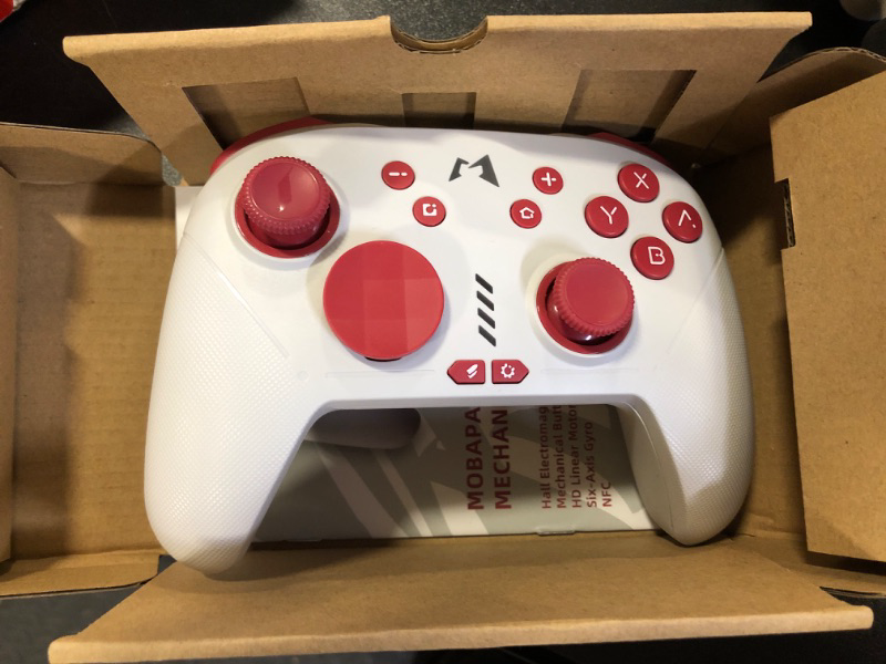 Photo 1 of MOBAPAD ChiTu Switch Controllers Compatible Switch/Lite/OLED with 6-axis Motion Control and Rumble Vibration,Turbo,ALPS Joysticks,Wireless Pro Controller with Hall Effect Sensing Joystick(Grey)