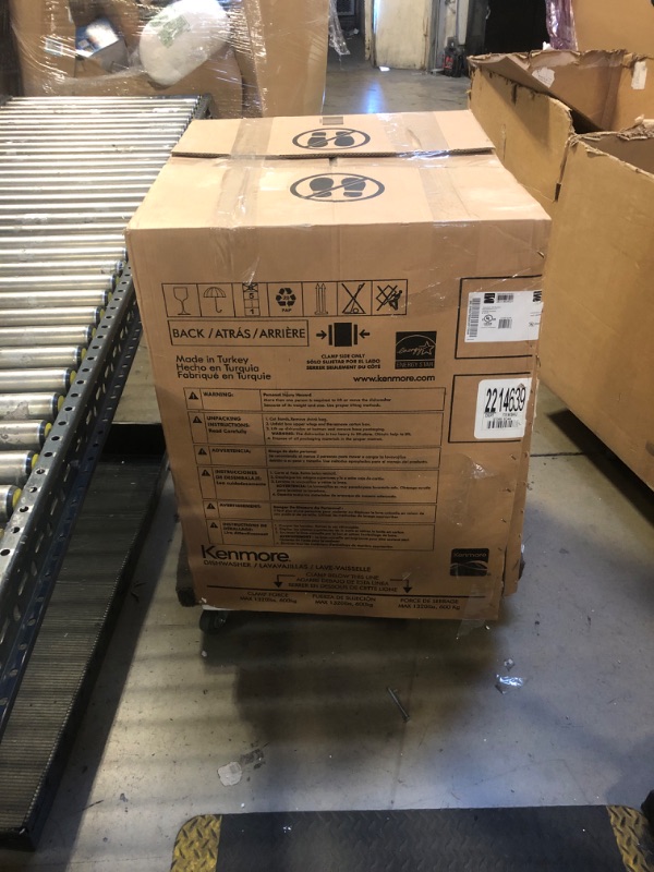 Photo 1 of Kenmore 24" Built-In Stainless Steel Tub Dishwasher with EasyFlex 3rd Rack, SmartWash, UltraWash Plus, TurboDry, MoreSpace Adjustable Rack, Energy Star Certified, Black