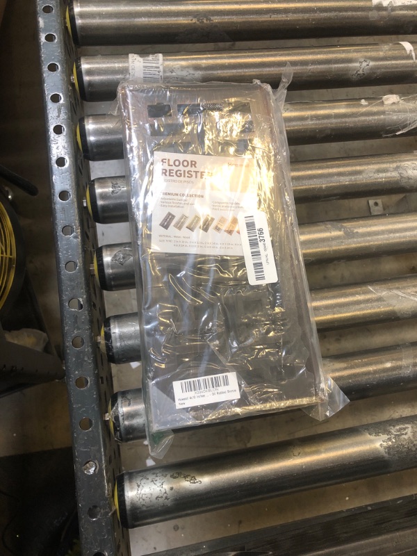 Photo 1 of Howeall 4x10 Inches 2 Pack Heavy Duty Walkable Floor Register Easy Adjust Air Supply Lever Floor Vents - Seattle Design - Vent Cover for Home Floor - Oil Rubbed Bronze