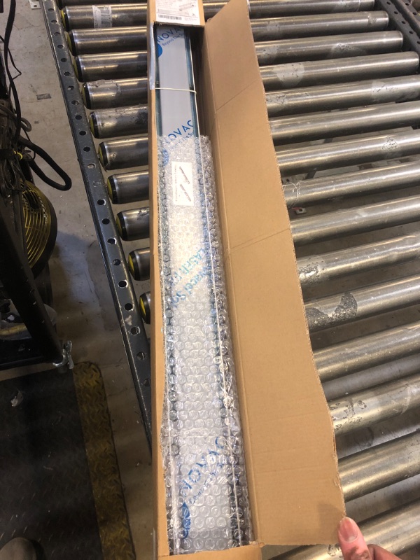 Photo 1 of Neodrain 40-Inch Offset Linear Shower Drain with Tile Insert Grate Cover, Brushed 304 Stainless Steel Rectangle Side Outlet Shower Floor Drain, Adjustable Leveling Foot, Hair Strainer/Catcher