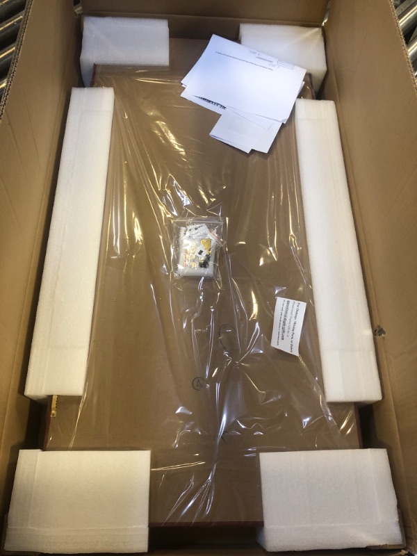 Photo 1 of DisplayGifts Toy Minifigures Miniatures Display Case Frame Wall Cabinet Stand 200 Toys Dust Protection Mahogany Finish