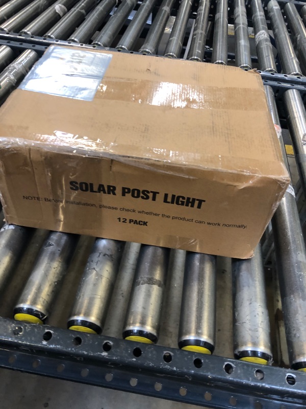 Photo 1 of APONUO Solar Post Cap Lights,12 Pack Fence Post Solar Lights 2-Modes Bright Outdoor Waterproof Garden Patio Fence Deck Post Lights Solar Powered for Fence Deck Caps 4x4,6x6 Wood,4x4,5x5 Vinyl