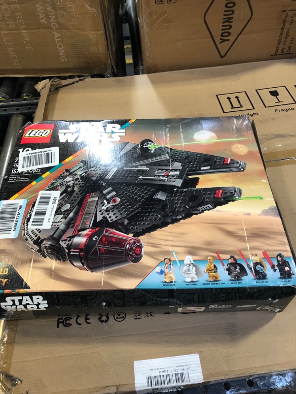 Photo 1 of LEGO Star Wars The Dark Falcon Buildable Starship, Star Wars Toy Vehicle Set for Boys and Girls, Collectible Millenium Falcon Toy with 6 Star Wars Minifigures, Birthday Gift for Kids or Any Fan, 75389
