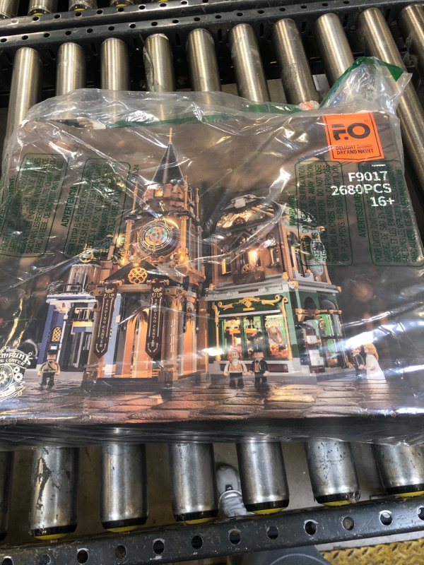 Photo 1 of FUNWHOLE Steampunk Trading Center Lighting Building-Bricks Set - Steampunk World Architecture Model LED Light Construction Building Set 2680 Pcs for Adults and Teen