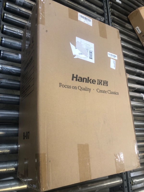 Photo 1 of Hanke 24 Inch Checked Luggage PC Hard Case Luggage Top Opening Aluminum Frame Tsa Luggage Suitcases with Wheels for Travel Woman Men, Caribbean Blue.